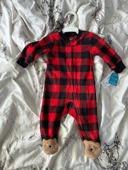 Carter's Baby Buffalo Plaid Footed Pajama