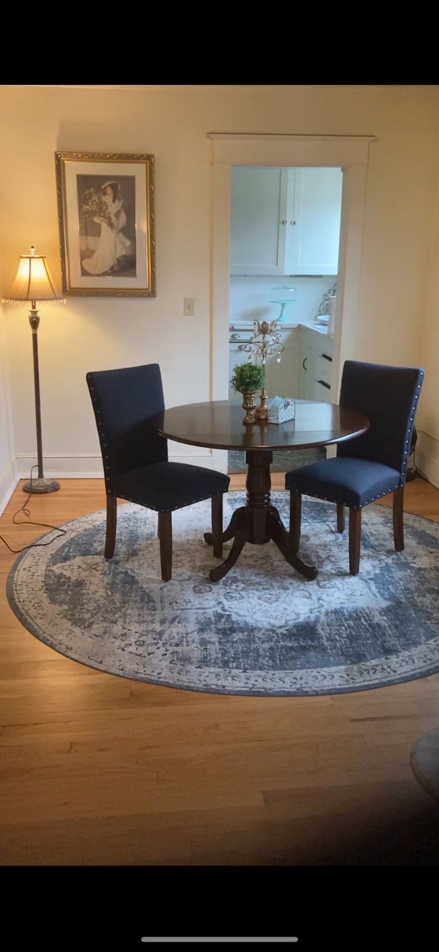 Dining table and 2 chairs