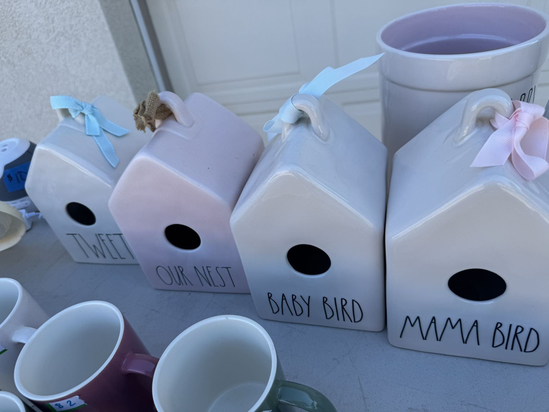 Rae Dunn Bird House Set