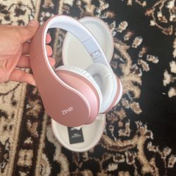 Rose gold Headphones 