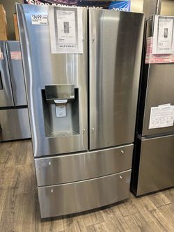 LG 4 French Door Refrigerator Take It Home In Payments Please Read Description