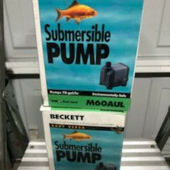Two  Submersible Pumps Asking $ 10.00  A Piece Or Best Offer