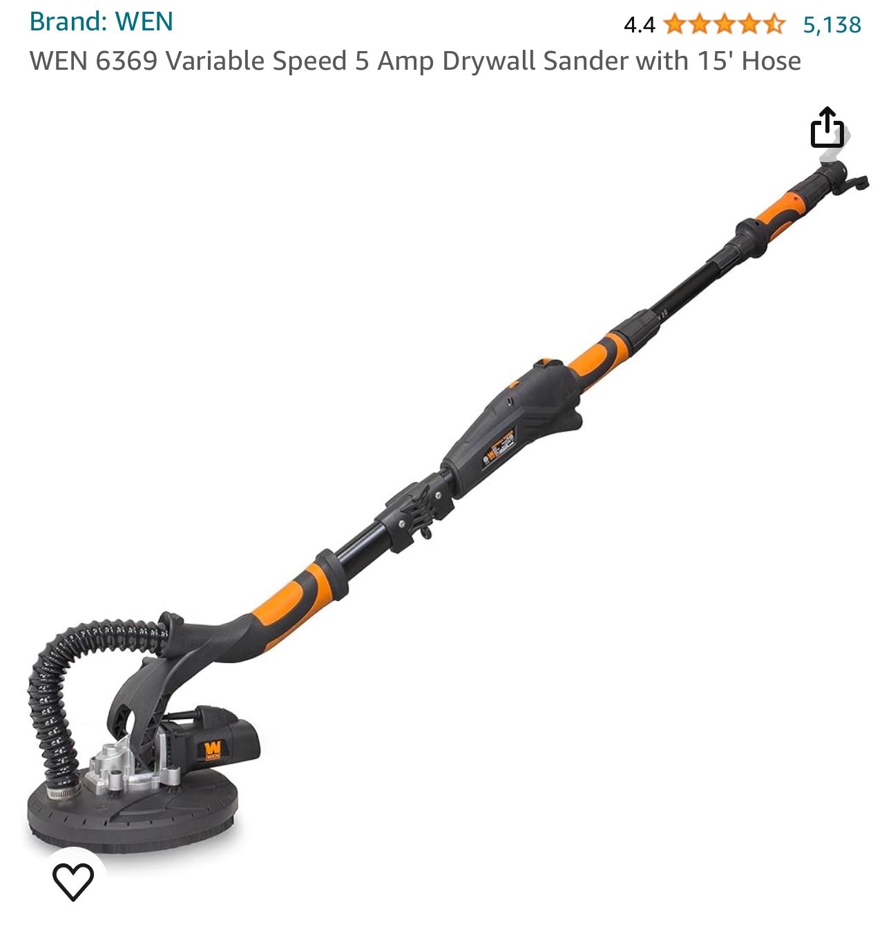 WEN 6369 drywall sander