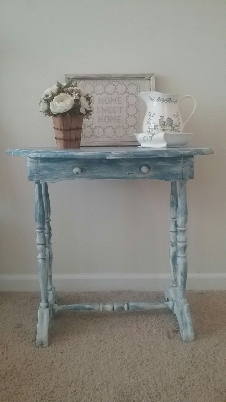 Rustic entry side table