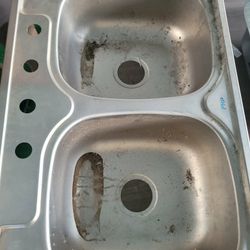 Double Sink Stainless Steel. New 