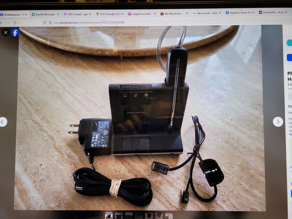 Plantronics Bluetooth Headset Savi 740