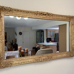 Vintage Large Gorgeous Wall Mirror 31”  x  55” Excellent Condition 