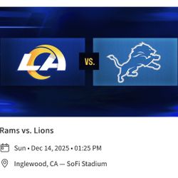 Rams Vs . Lions Sunday Sofi Stadium 