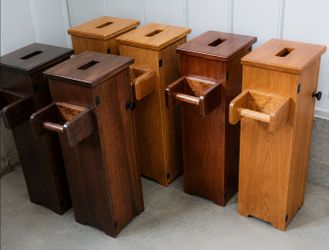 Wooden Toilet Paper Storage Cabinet with Holder