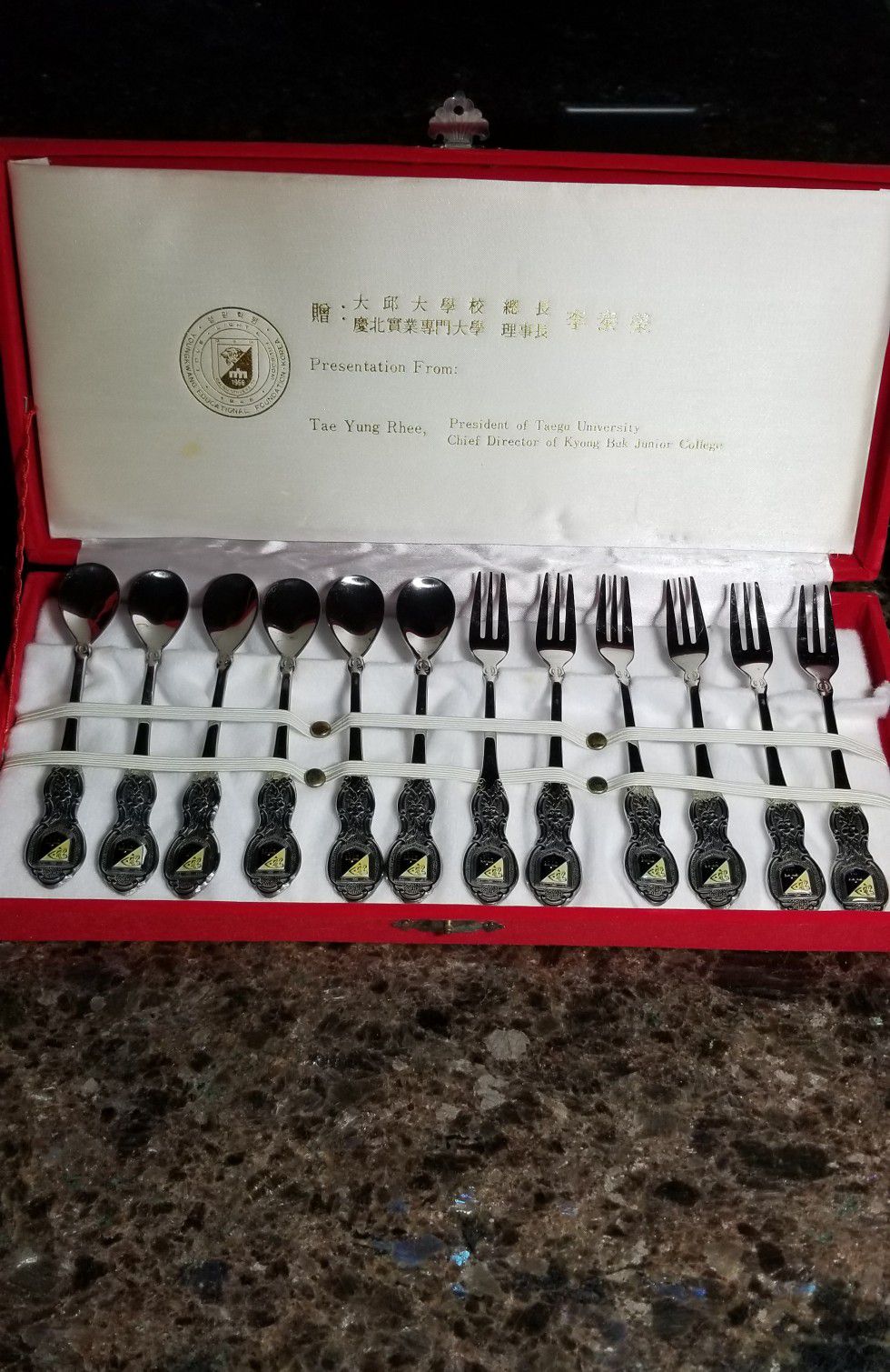 12 Piece Set Silver Forks & Spoons