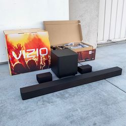 $140 (Brand New) Vizio V-series 5.1 home theater sound bar dolby audio, bluetooth, wireless subwoofer, remote control (v51x-j6)