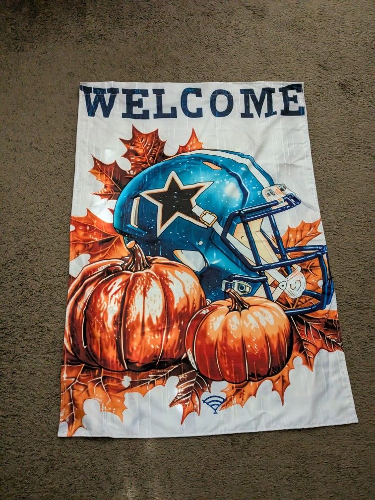 DALLAS COWBOYS FALL HOUSE/GARDEN FLAG