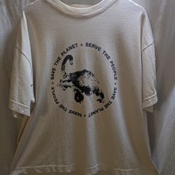 Black Panthers EARTH Tee, L, Reclaimed Waste Cotton, New!