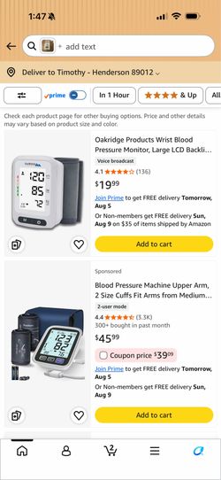 New blood pressure wrist cuff