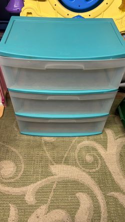 3 Drawer Plastic Storage Chest