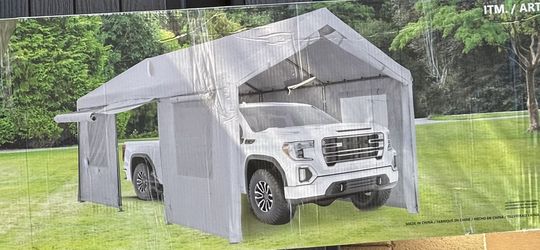 Steel Frame 10’ x 20’ Canopy Carport for Boat, Car or Truck