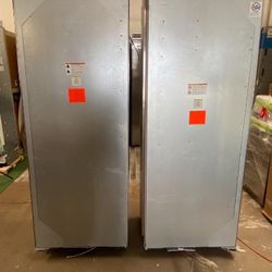 Viking 60” Panel Ready Built In Freezer Refrigerator Column Set 