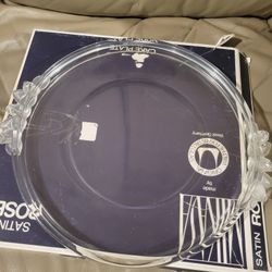 Mikasa Satin Rose Cake Plate 