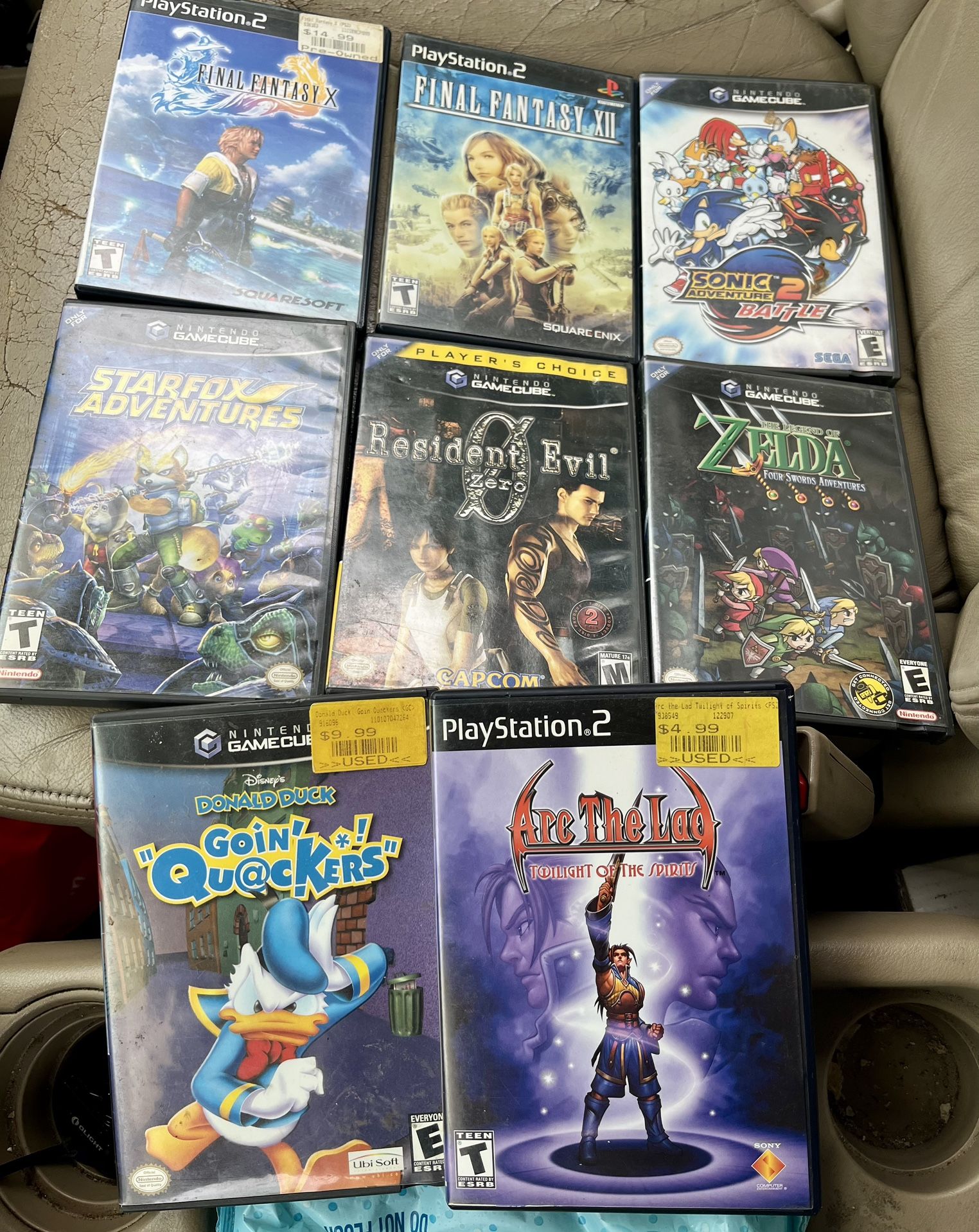 Nintendo GameCube Games And Ps2 Games