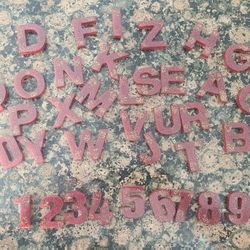 Glittery Maroon Key Chain