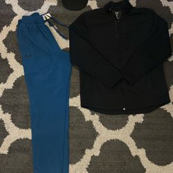 Ua Sweats Size Medium, Ua Jacket Size Large 
