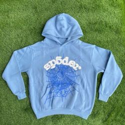 Sp5der Light Blue Hoodie