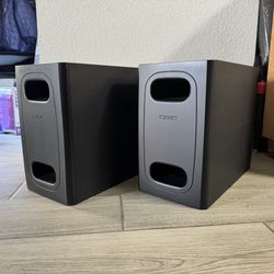 QSC AD-S.Sub Dual 6.5 in. Passive Subwoofers ~ Compact & Powerful For Install or Commercial Use ~ Great Condition Tested & Working - Sold As Pair