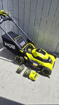 Ryobi 40v Hp Brushless 21-in Cordless Battery Walk Behind Self Propelled Lawn Mower