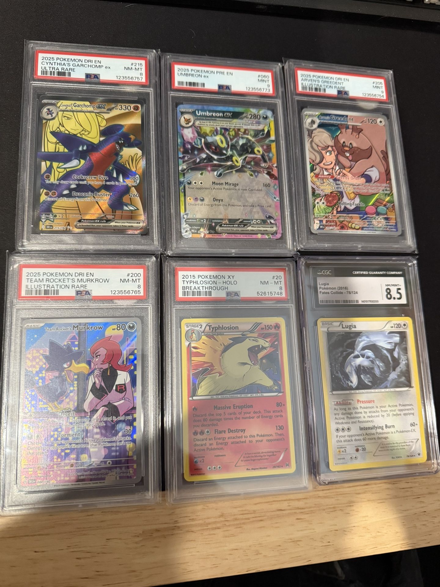 PSA/CGC Graded Pokemon Slabs.