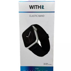 WITHit Black Elastic Band With Slider Closure For 42/44/45/Ultra/Ultra 2 (49mm)