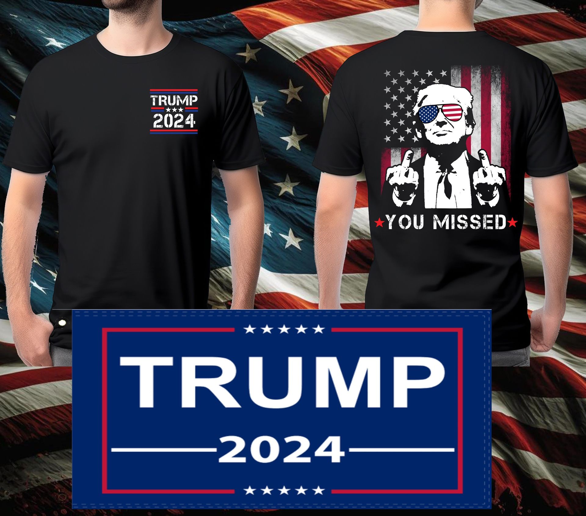 Trump Shirt Black New!!