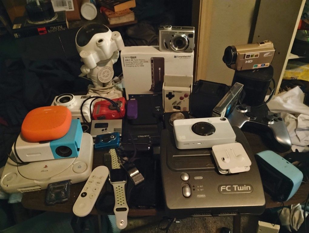 cameras, game systems, display docks, Apple watch etc