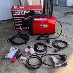 Lincoln Electric 180 Amp Weld-Pak 180i Multi-Process Stick/MIG/Flux-Core/TIG, 120V or 230V Aluminum