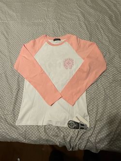 Pink chrome heart long sleeve