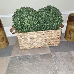2 Boxwood Spheres With Basket