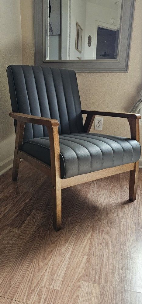 Faux Leather Decor Chair