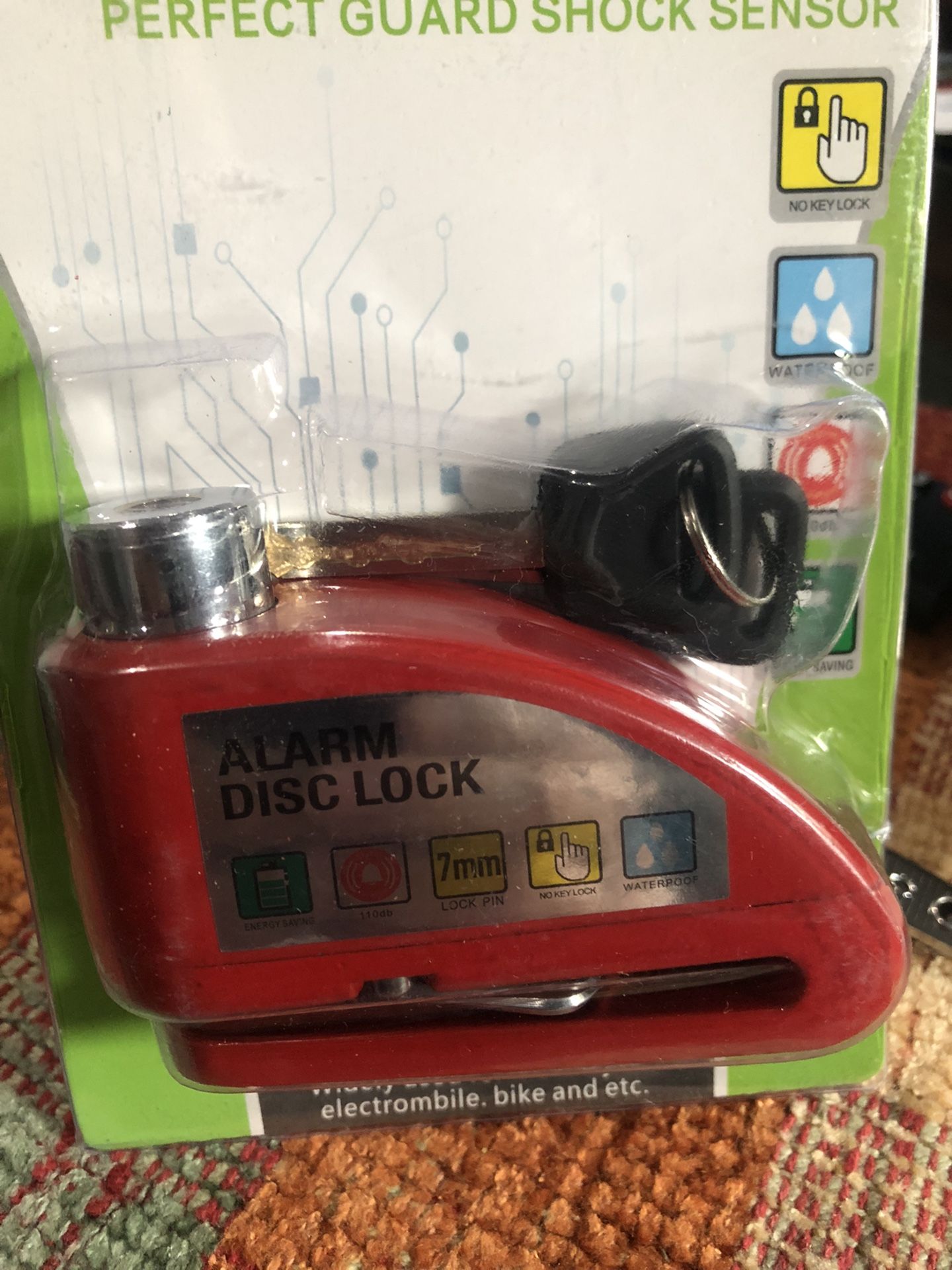 Disc Brakes Lock With Alarm