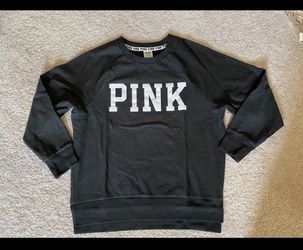 Small New VS Pink Sweatshirt Black