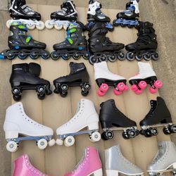 Roller Skate Roller Blades Different Prices 25 Dollars Up