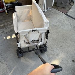 VEVOR Folding Wagon Converts to Chair – Heavy Duty Utility Cart
