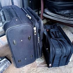 Luggage With Large Laptop Bag 