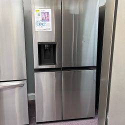 Refrigerator Side By Side 36” New Stainless Steel Nevera 
