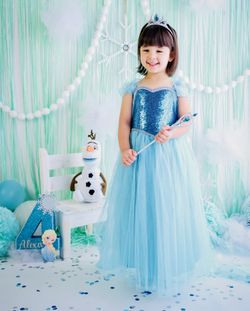 Homemade Elsa Frozen Dress