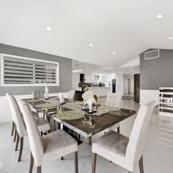 Italian Wood Dining Table With Chairs 