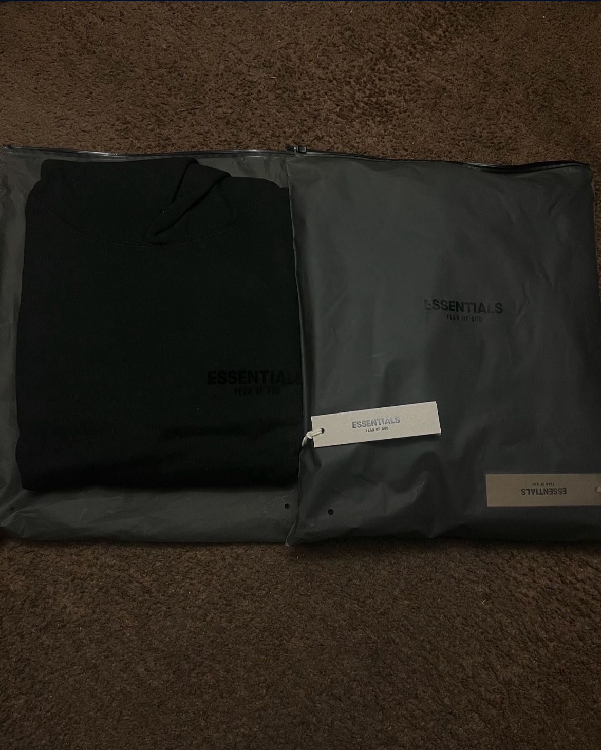 Black fear Of God Men’s Essentials Hoodie