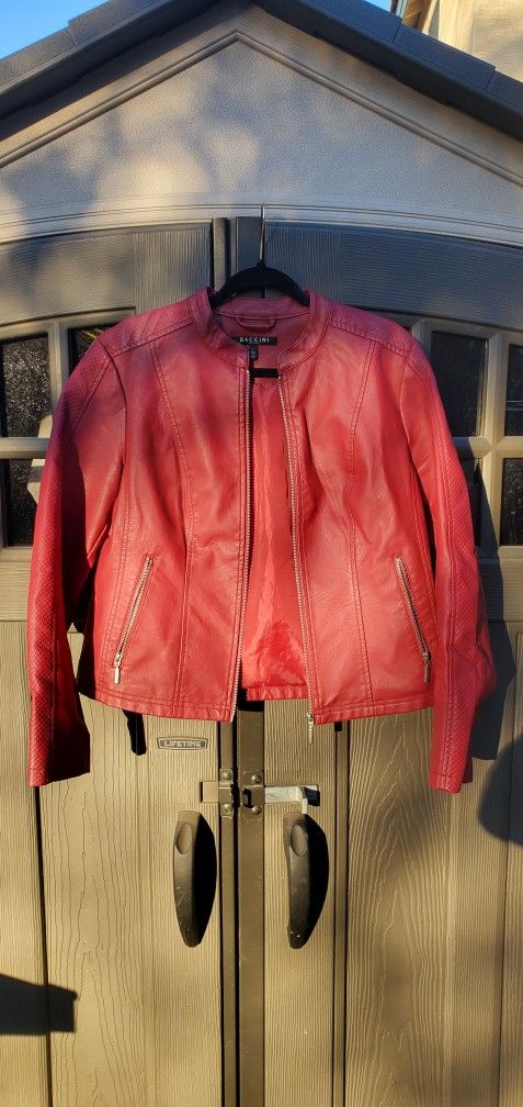 Baccini Faux Leather Jacket