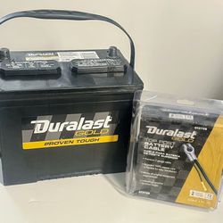 Durablast Gold Battery & Duralast Gold Battery Cable Bundle 