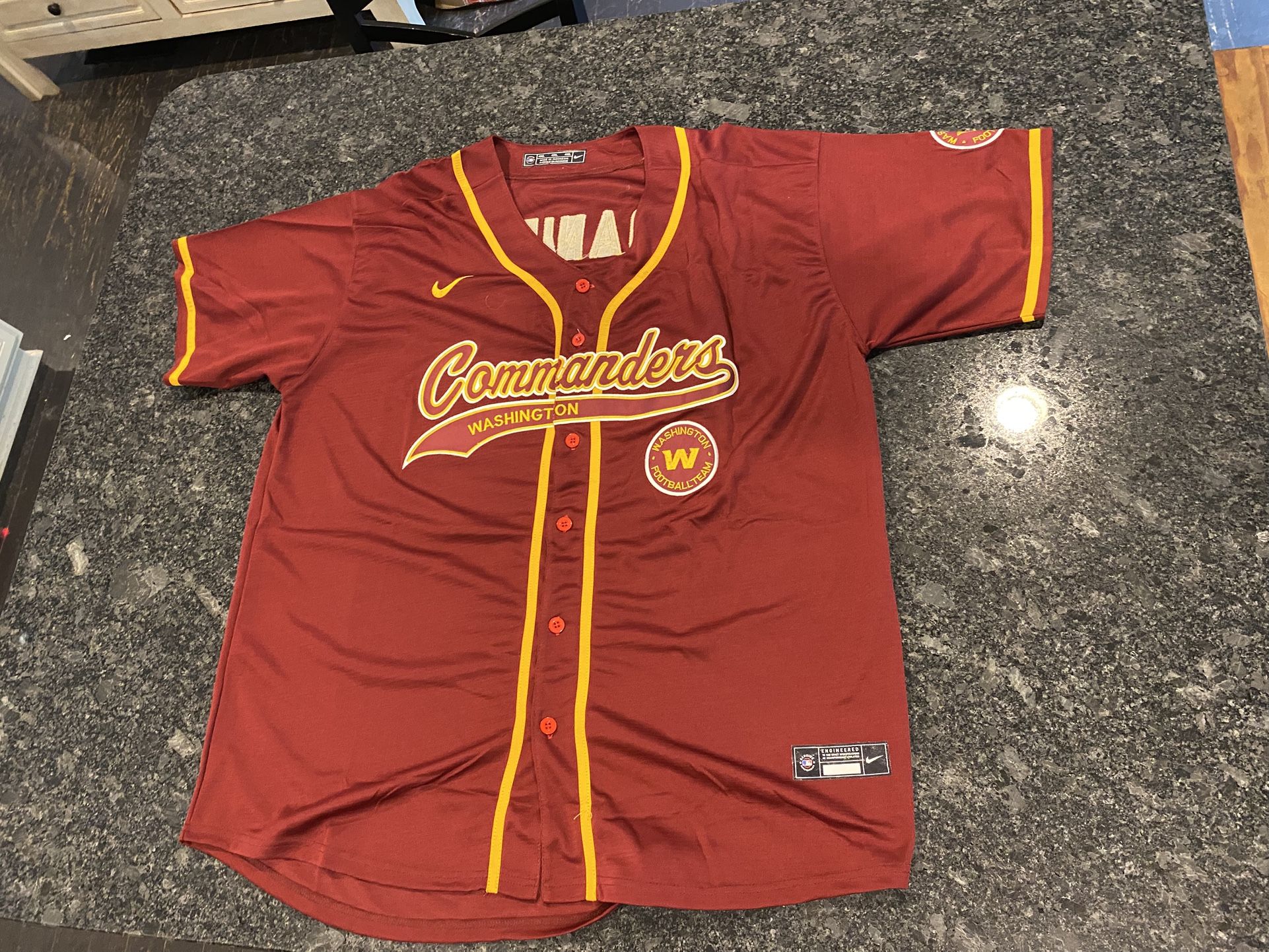 Washington Commanders Custom size 4XL Baseball Style #5 Daniels