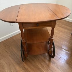 Beautiful Antique Wheel Table