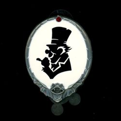 Phineas Silhouette Black White Cameo Mystery Room For One More Disney Pin
